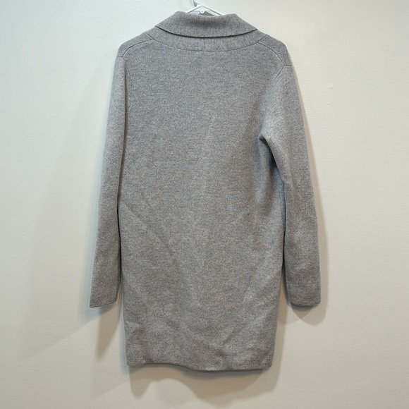 J Mclaughlin Womens Sweater Small Gray Cashmere Long Line Knit Soft Cardigan NEW - Picture 7 of 8